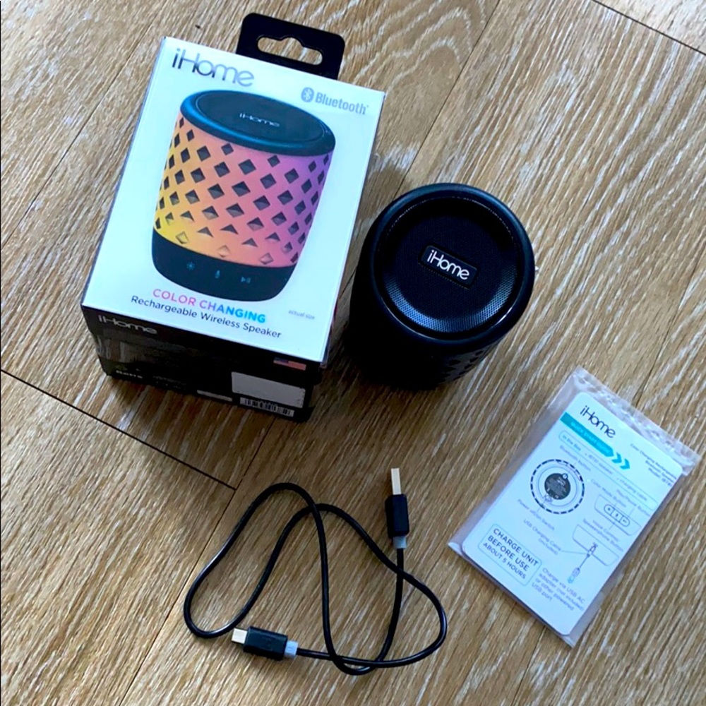 Bluetooth color changing iHome speaker